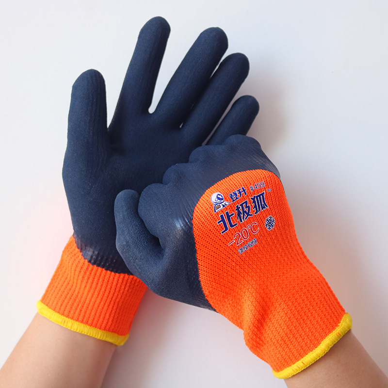 Dengsheng invierno guantes calientes almacenamiento en frío pesca impermeable forrado de lana resistente al desgaste invierno engrosada guantes protectores anticongelantes al por mayor