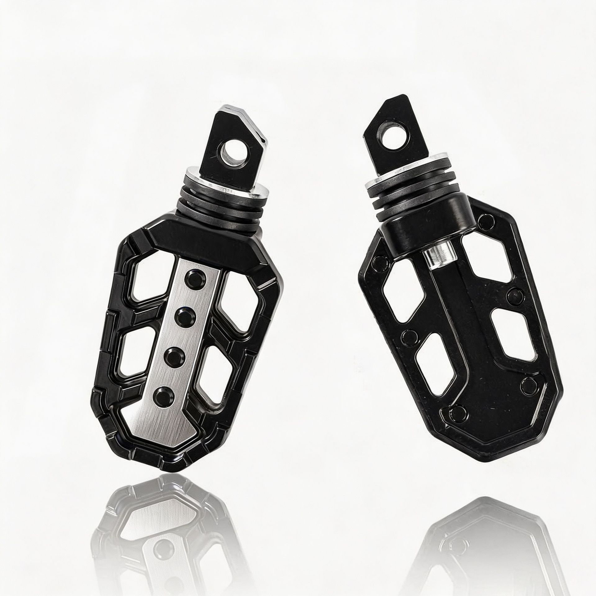 Motorcycle Cnc Aluminum Alloy Colorful Non-Slip Universal Footrests, Off-Road Vehicle Modified Adjustable Angle Foot Pedal Accessories