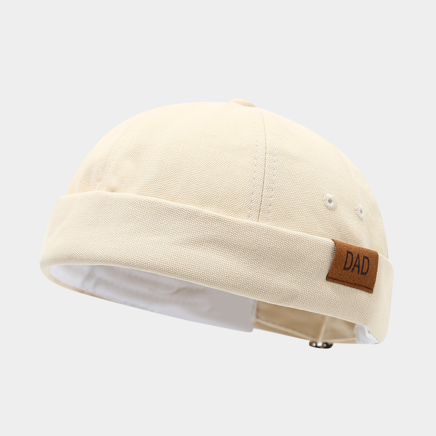 Sombrero de mujer de Moda de Primavera nuevo sombrero de melón retro sin ala estilo coreano versátil sombrero de piso de los hombres de la calle hip hop yuppie sombrero