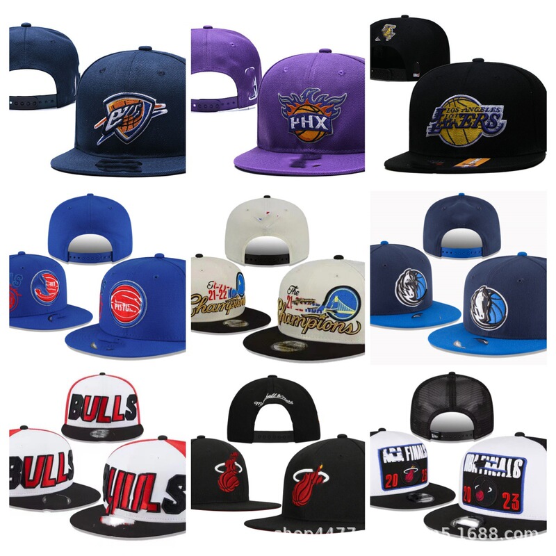 Cross-Border Export Hip-Hop Hat Ball Cap Flat Brim Mesh Cap Bull Hot Rocket Flat Brim Hat Team Nba Adjustment Hat Cross-Border Export Hip-Hop Hat Ball Cap Flat Brim Mesh Cap Bull Hot Rocket Flat Brim Hat Team Nba Adjustment Hat