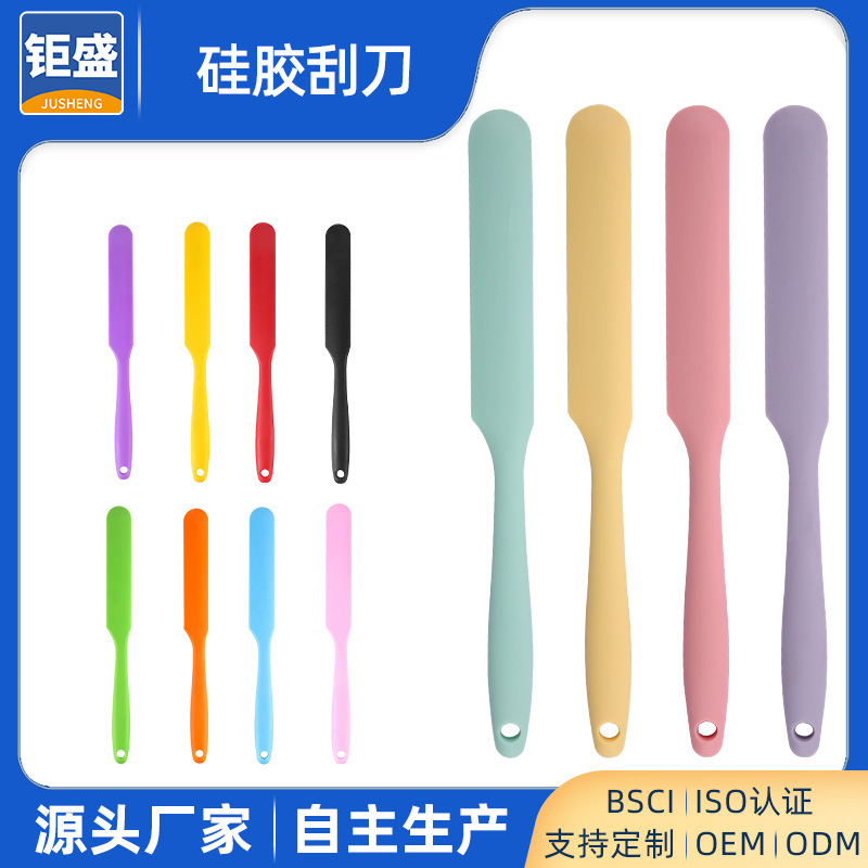 High Temperature Resistant Silicone Spatula Food Grade Butter Knife Baking Tool Cake Butter Spatula Easy to Clean Silicone Scraper