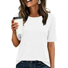 L 10782 Women Casual T-Shirt Basic Business������T��
