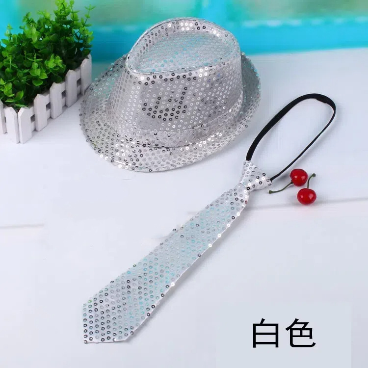 Sombreros de lentejuelas para niños sombreros de jazz espectáculo espectáculo danza de escenario sombreros de día de los niños adultos sombreros de lentejuelas negros