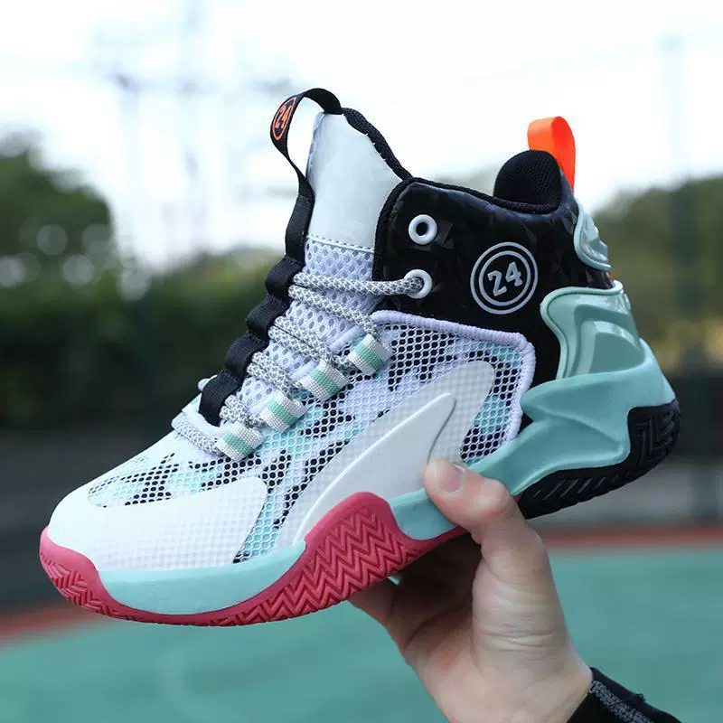 Fashionable basketball sports children's trend sports shoes for boys for leisure, footwear, for teenagers