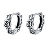 Retro universal earrings stainless steel, simple and elegant design, suitable for import