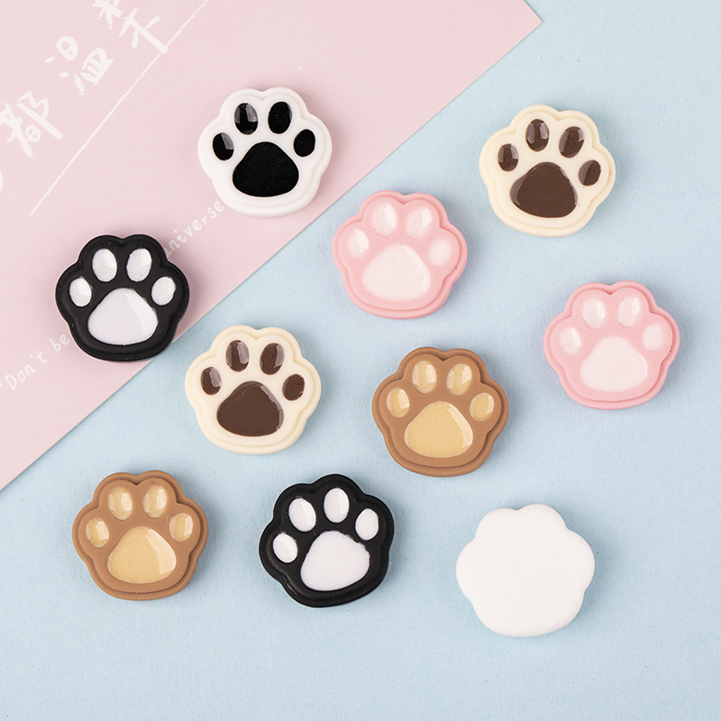 Directo de fábrica nuevo gato dibujos animados rasguño chocolate accesorios resina DIY pegamento crema teléfono móvil parche material al por mayor