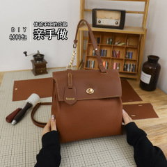 手提げ袋レトロリュックサック素材バッグ手作りバッグdiyファッション新作つや消しレディースリュックサック