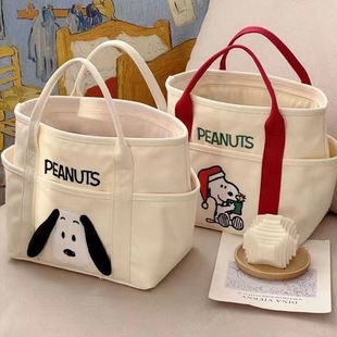 Nuby, (Wholesale), cartoon capacious shopping bag, fashionable one-shoulder bag, with embroidery, food bag