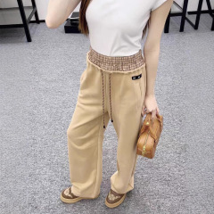 7846 缪缪家miumiu格子腰长裤