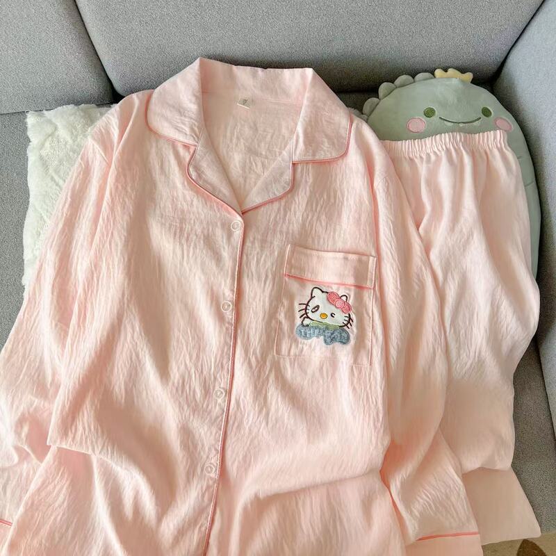 外国貿易クロスボーダー卸売クラウドコットン長袖ズボン 120 グラムパジャマ女性のための Xiaoxin 外で着用できるラペルカーディガンホーム服|undefined