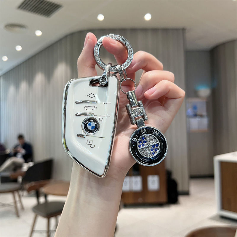 [흰색] 드릴 링 양면 자동차 로고