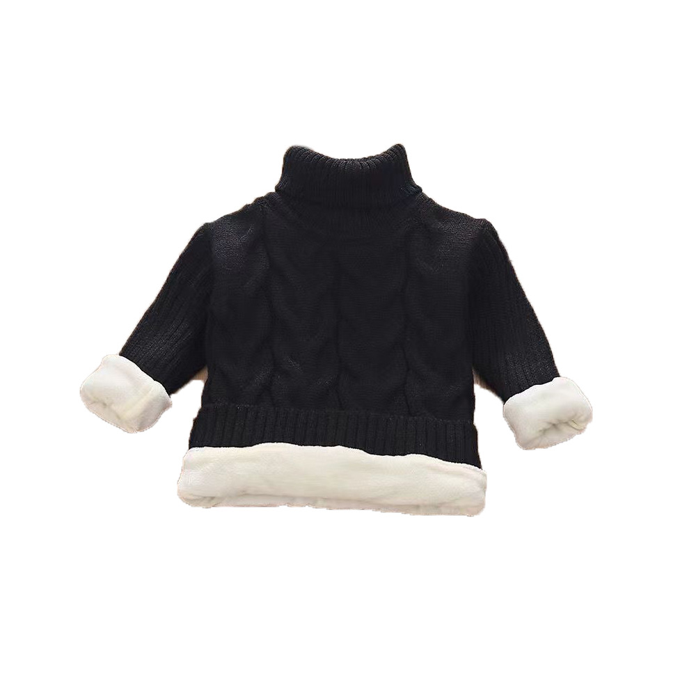 기모 터틀넥 블랙 대마 꽃