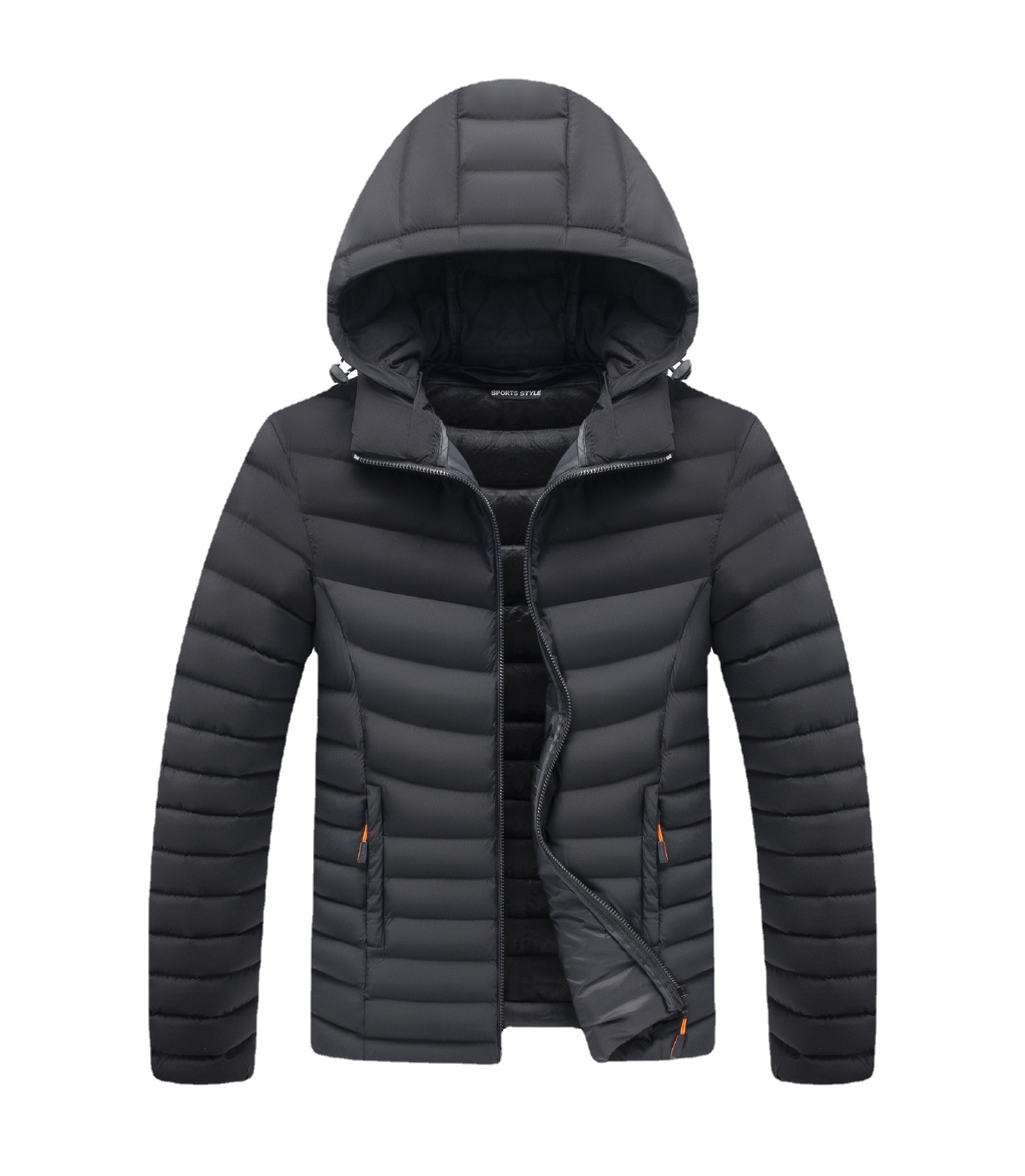 Abrigo de algodón acolchado abrigo de los hombres invierno 2023 ropa de algodón estilo coreano guapo engrosado forrado de lana abrigo de algodón acolchado de moda Comercio exterior abrigo de algodón acolchado