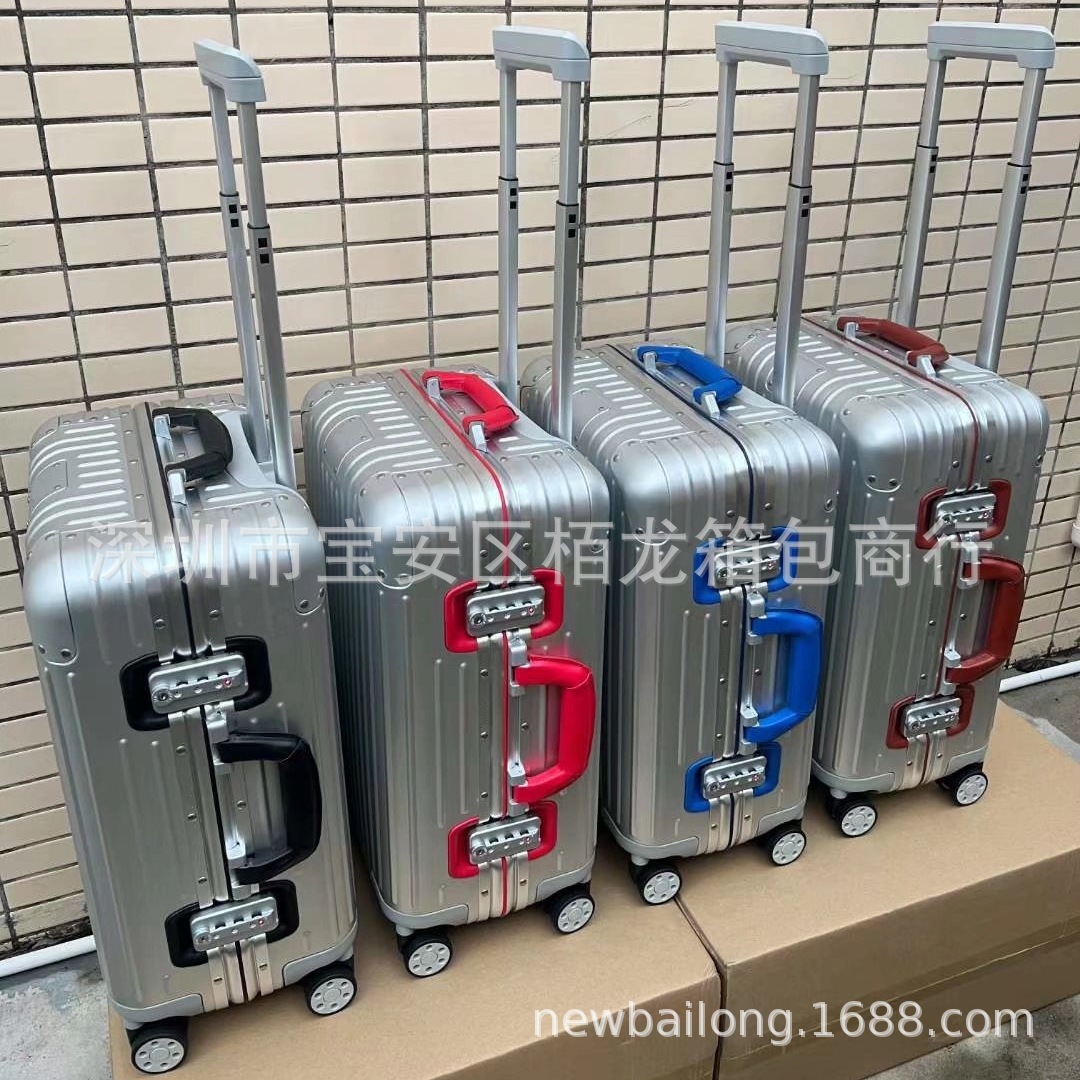 Original Twist Aluminum-Magnesium Alloy 925 Colorful Handle Luggage Metal Trolley Suitcase Travel Case