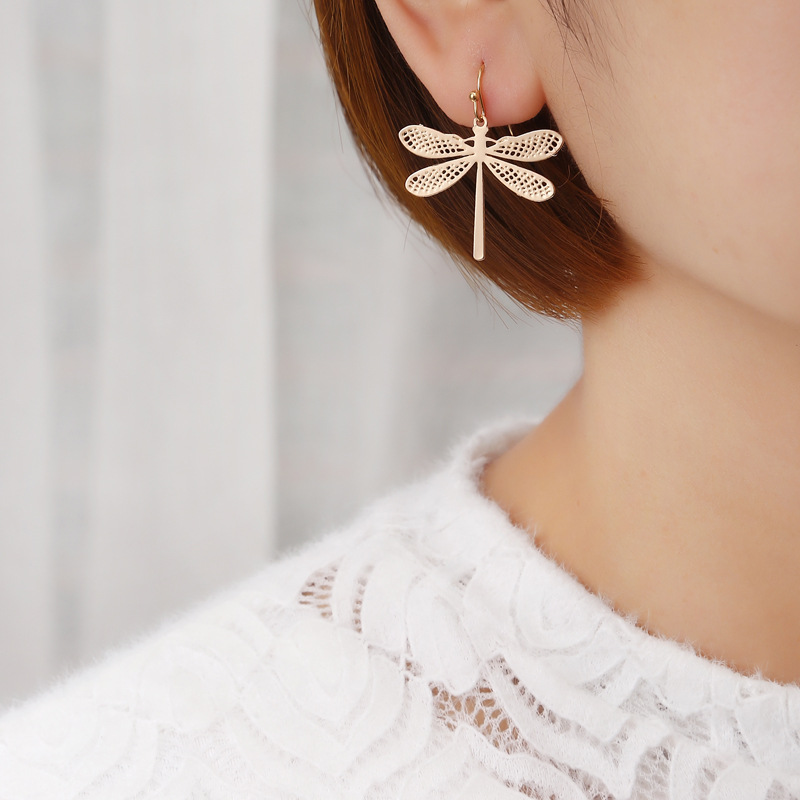 Casual, Daily Occasion Fashion Dragonfly Copper Earrings 1 Pair