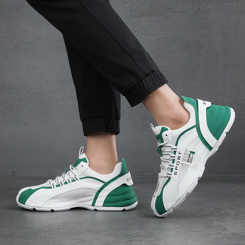 Moški poletni športni in casual čevlji T iktok z enakim usnjenim podplatom iz leta 2023, novi, zračni, mrežasti, z enakim usnjenim podplatom_voghion.com