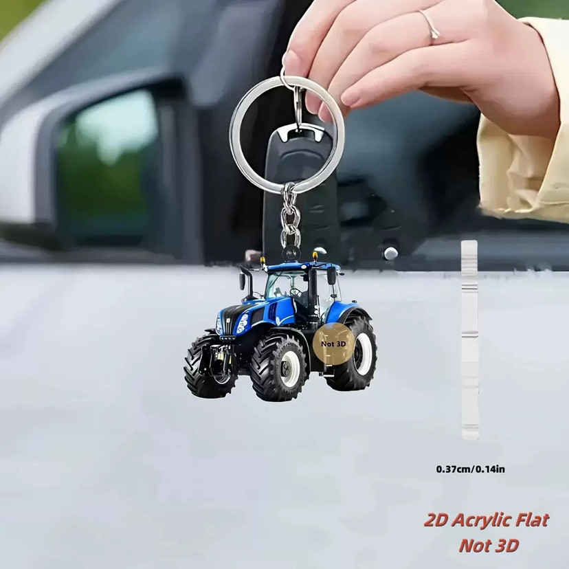 Nuevo acrílico plano transfronterizo para gatos y perros mochila creativa llaveros accesorios de automóviles
