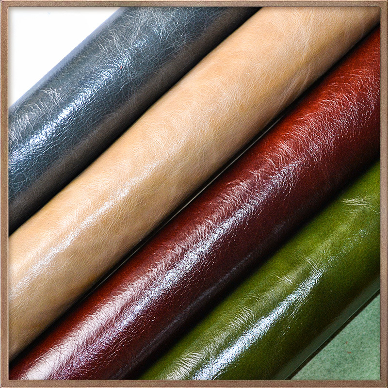 意大利进口复古油蜡皮整张头层牛皮皮料沙发软包修补皮革面料