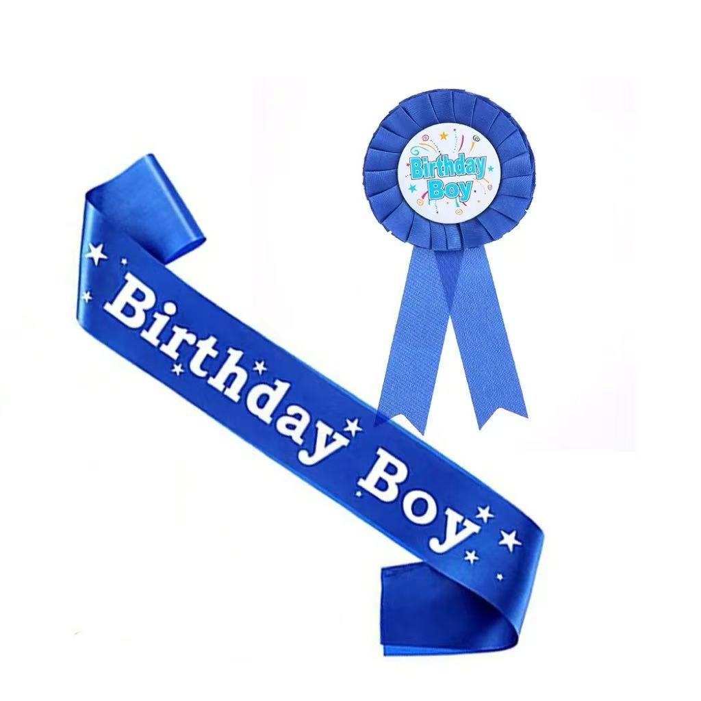 Birthday girl queen insignia de cumpleaños insignia de encaje accesorios para fotos suministros para fiestas de cumpleaños