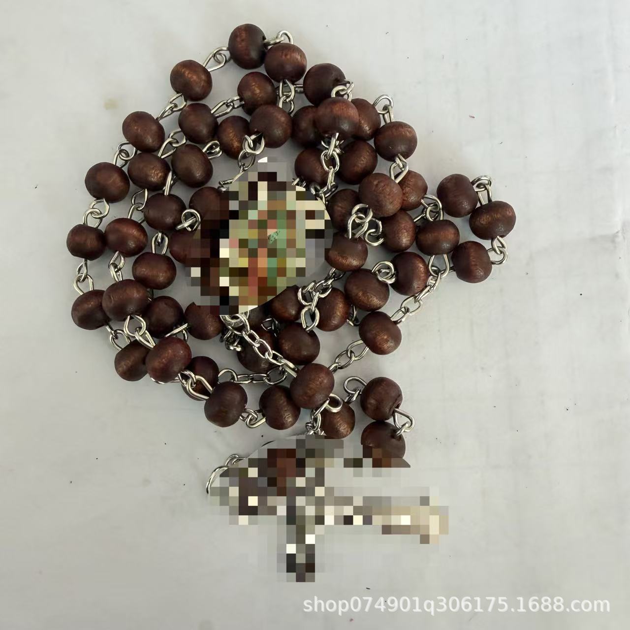 Collar de fragancia, collar de cuentas de madera, suministro transfronterizo, comercio exterior, suministro, collar de cuentas de rosario, 59 cuentas