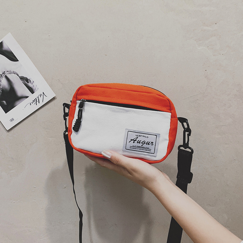 2021 Summer New Shoulder Bag Crossbody Small Bag Women's Fashionable Personalized Student ins Canvas Bag Mobile Phone Bag for Women