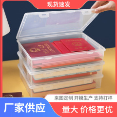 書類・証明書収納ボックス卸売 A4ファイル プラスチック製 透明 学生用試験用紙 文房具 オフィス整理用証明書ボックス