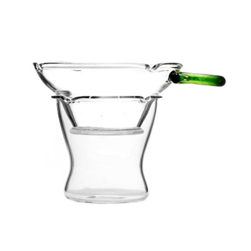 Fábrica al por mayor tetera de vidrio borosilicato colador de té resistente al calor vidrio Kung Fu juego de té ceremonia del té accesorios colador de té