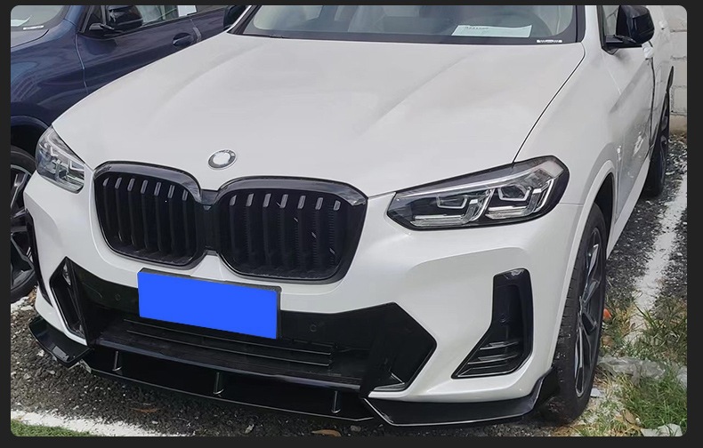 Suitable for Bmw X3 Front Lip Car Modification Small Body Kit G01 Lci Later X4 G02 Piano Black Front Spoiler