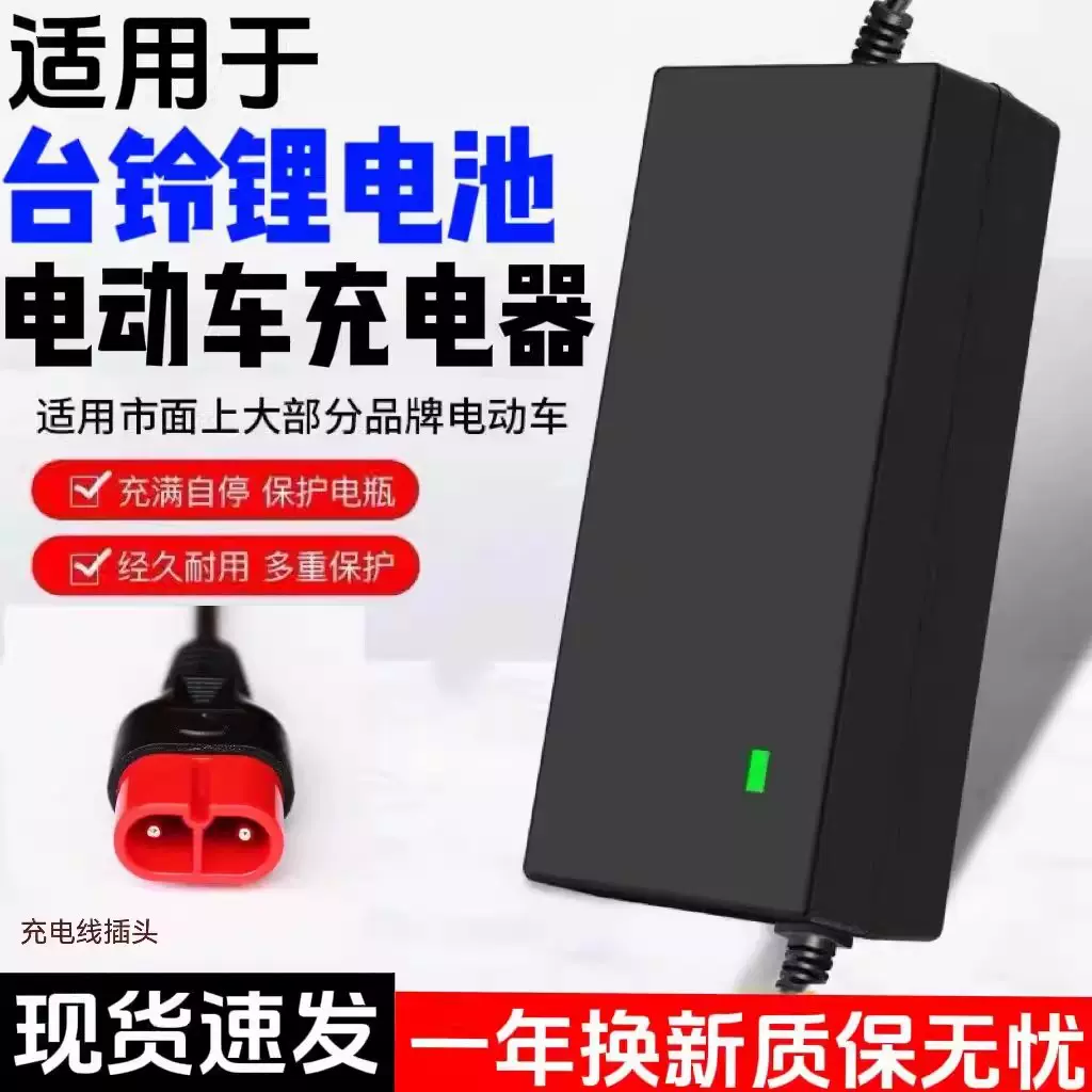 适用于台铃新国标锂电池两轮电动车充电器星恒天能48V60V72V全新