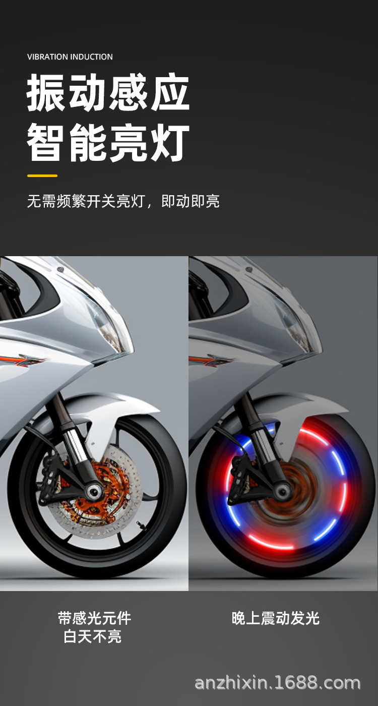 Car valve light Hot Wheel flash flash decorative light electric motorcycle valve tire light waterproof night