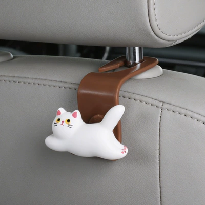 Car hanging Car Seat Hook Car - white-flying-cat-hook