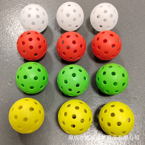 Direct Sale Pickleball Balls 40-Hole/26-Hole Pickleballs 74mm Rotomolded Injection Molded Glow-in-the-Dark Balls
