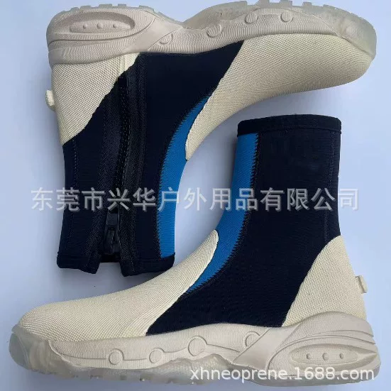 Develop 3mm and 5mm White Wave Sole Beach Socks Rescue Shoes Diving Shoes Plus Sulfur Shoes Felt Sole Plus Sulfur Shoes