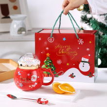 跨境圣诞杯礼盒套装陶瓷杯礼品马克杯水杯伴手礼外贸圣诞杯子批发