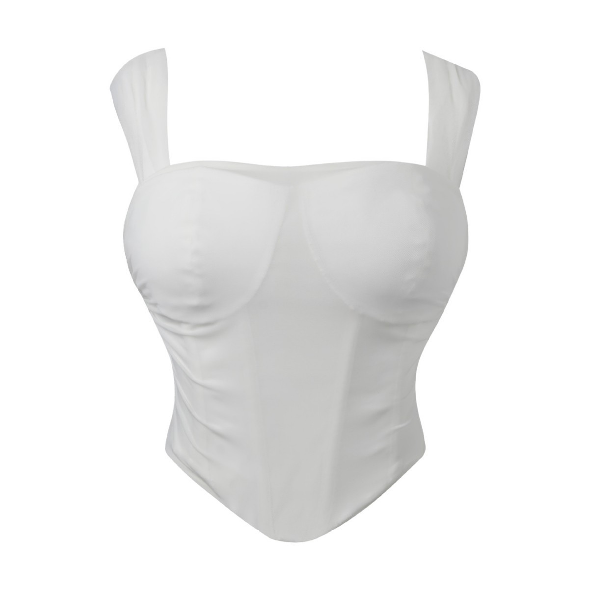 Nueva malla transpirable doble cabestrillo cuello mujer tubo superior con almohadilla para el pecho para moldear el cuerpo top AliExpress lote de suministro transfronterizo