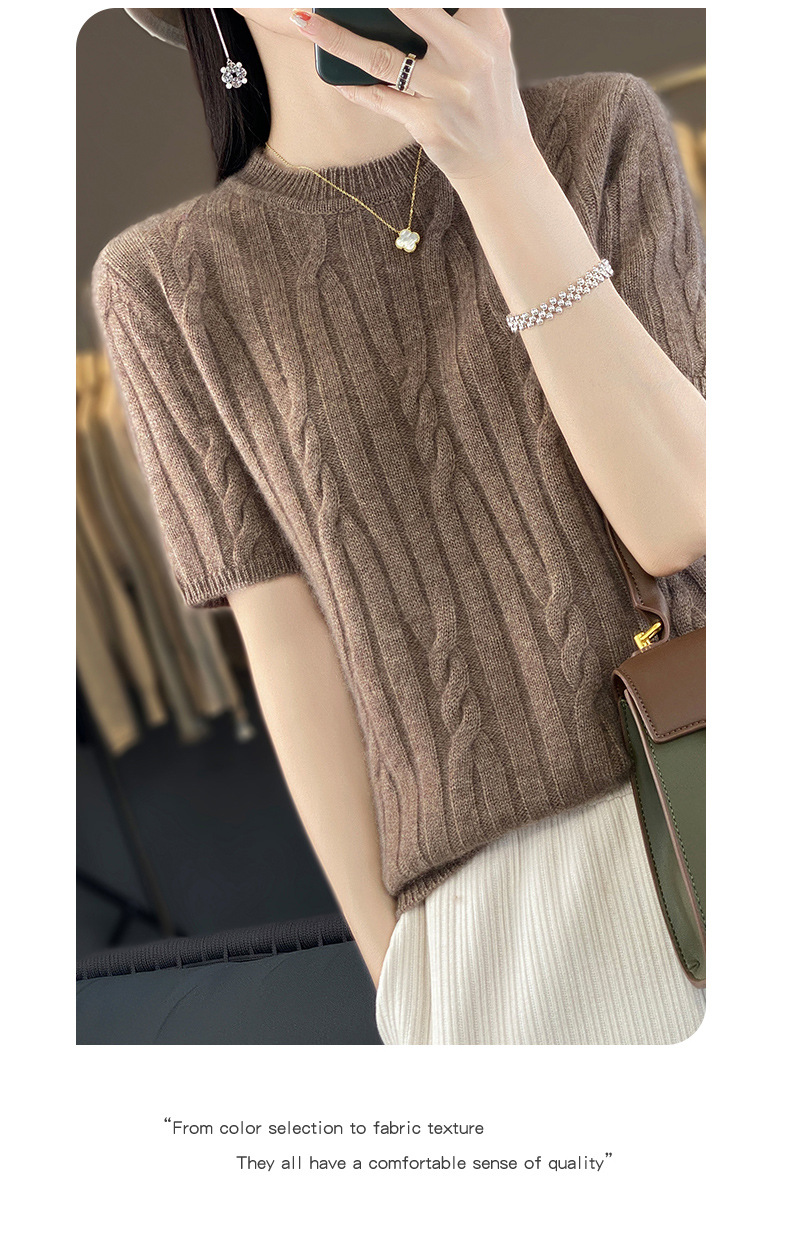 E0028 1910K ÁO LEN NỮ QINTDCA ÁO LEN DÁNG ÔM BODY GỢI CẢM SEXY NGẮN TAY MÙA XUÂN THU ĐÔNG THỜI TRANG NỮ G05 SẢN PHẨM MỚI