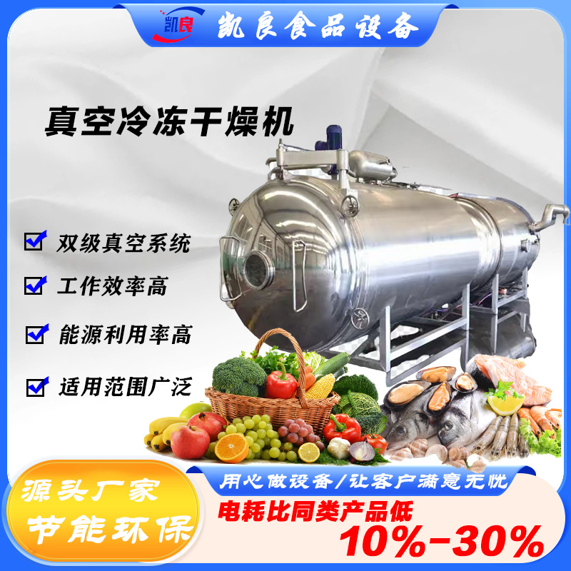 全球牛kl100机海参鱿鱼丝干果蜜饯猕猴桃冻干香菇冻干快速冻干