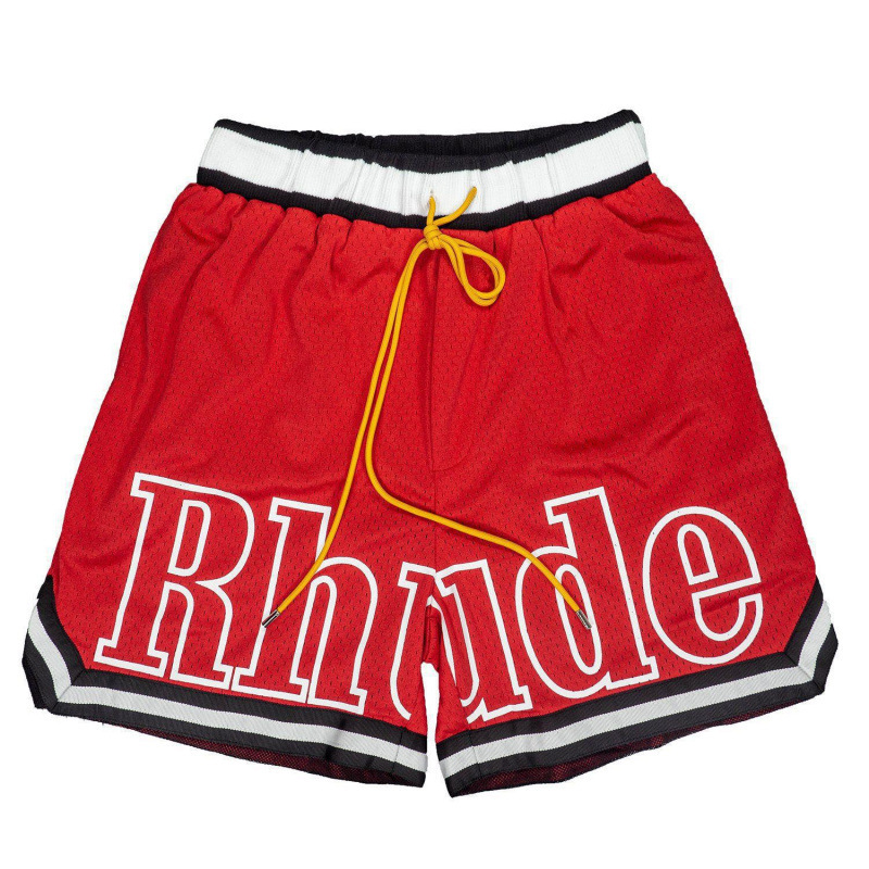 RHUDE ショーツ フォグ ハイストリート トレンド ブランド 巾着 3m レタープリント ヒップホップ ビーチ 5点式バスケットボールパンツ 男女兼用 ヒップホップ|undefined