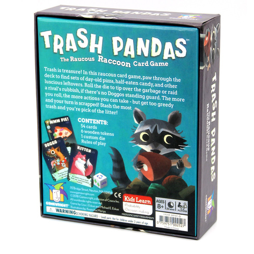 TRASH PANDAS Full English Trash Bear Family Party Birthday Party Parent-Child Strategy Game