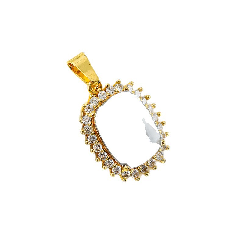 Amazon nuevo estilo completo de zircon temperamento de moda retro ligero colgante de lujo colgante de nicho único