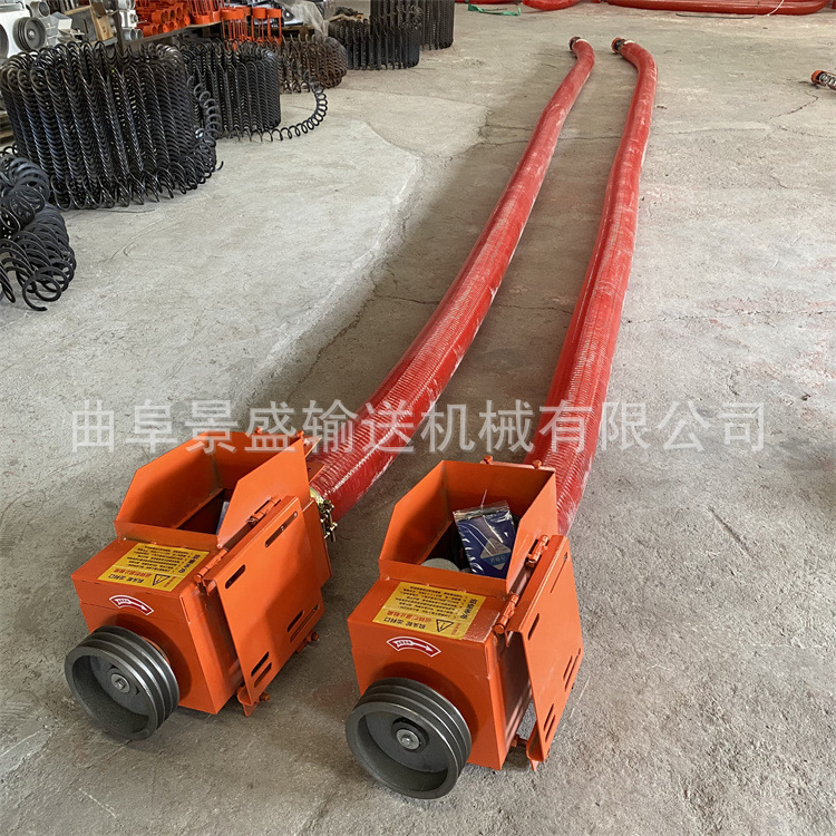 160 大口径スパイラル穀物吸引機ホーススクリューコンベヤ 3- 30m ホース砂吸引機|undefined