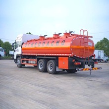 FW解放后双桥25立方运油车 6*4铝合金油罐车 运输介质汽柴油