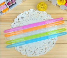 塑料彩色装订夹/两孔塑料夹/透明装订夹/简易文件穿孔条/10付