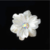 DIY shell Petalial Handmade Carving Drilling Flower Whitening White Shell Material Accessories Accessories Accessories B1-B24