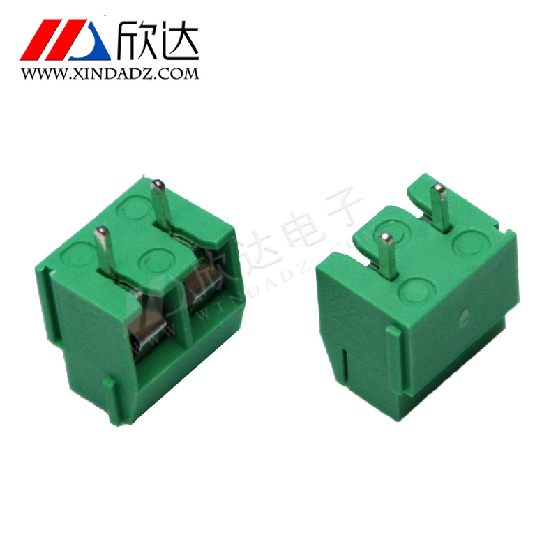 MX126-5.0-2P绿色接线端子连接器 螺钉式PCB直针直插式连接器批发