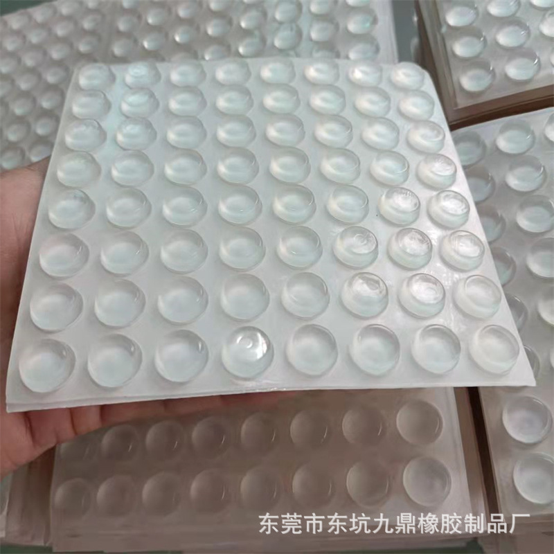 Partícula de silicona transparente amortiguador de absorción de impactos etiqueta silenciosa hemisferio autoadhesiva almohadilla de silicona antideslizante almohadilla de silicona anticolisión partícula