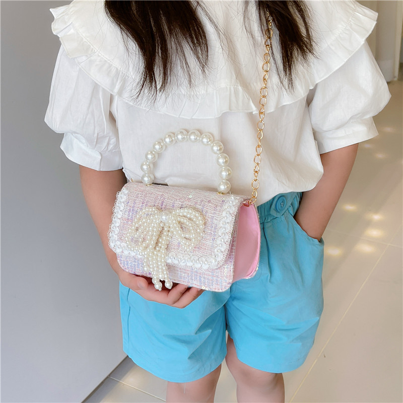 Baja de arco para niños ropa para niños bolsas lindas bolsas de cambio 2024 nuevo pañuelo de cáscara dura bolsas de tramo inclinadas bolsas de princesa de niñas