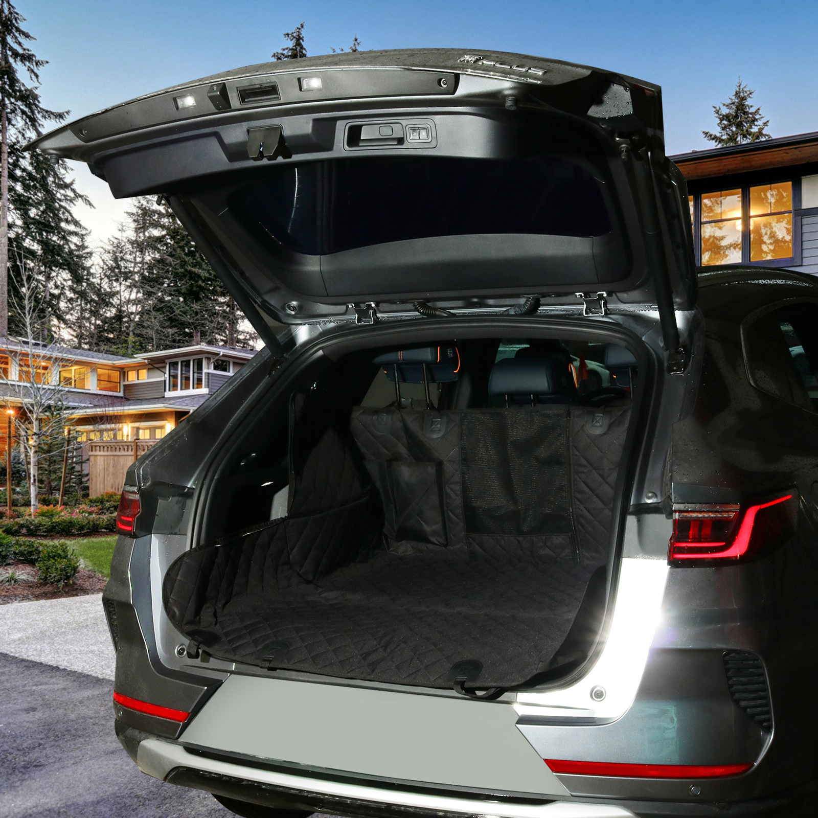 Car Pet Pad Dog Kennel Car Rear Pet Pad Car Dog Waterproof Cushion Wear-resistant Rear Seat Cover