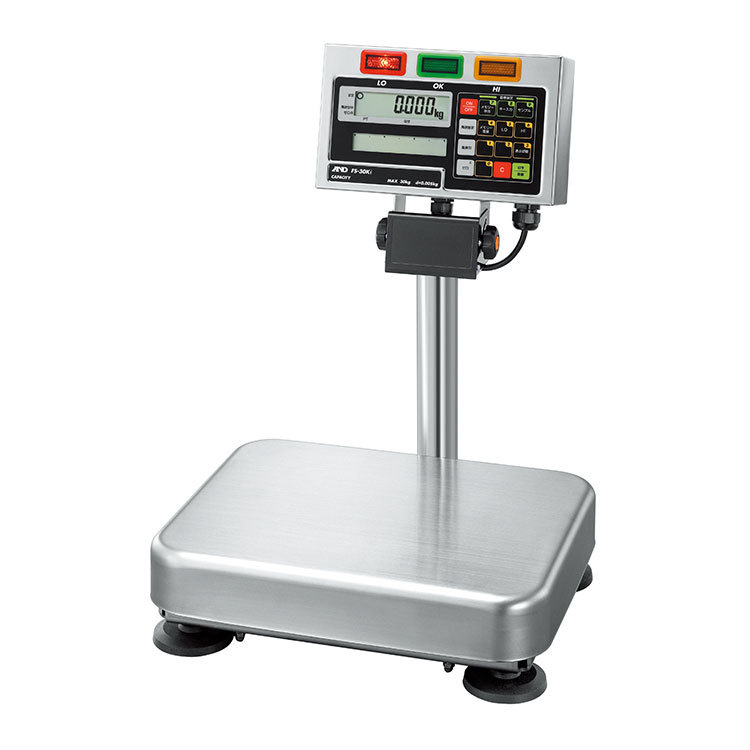 【日本AND】FS-30Ki防水精密台秤(声光比较功能)30Kg/2g/5g/10g