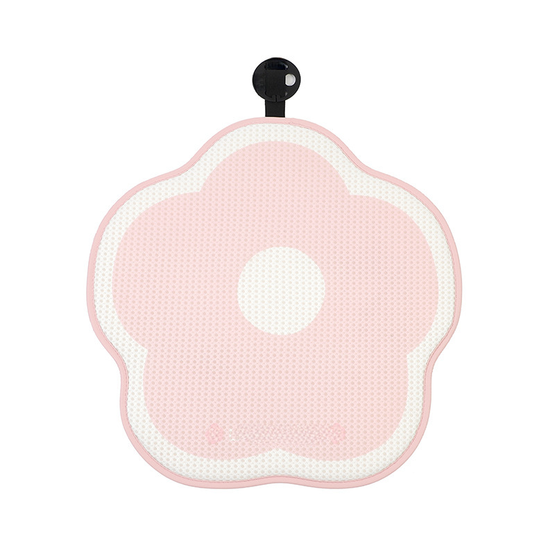 Automašīnas sēdekļa spilvens ar tulpju zaķīti, četri gadalaiki, universāls, vasaras, vēss, elpojošs, auto sēdekļa spilvens, multfilmas stila, ledus, zīda, auto sēdekļa spilvens_voghion.com